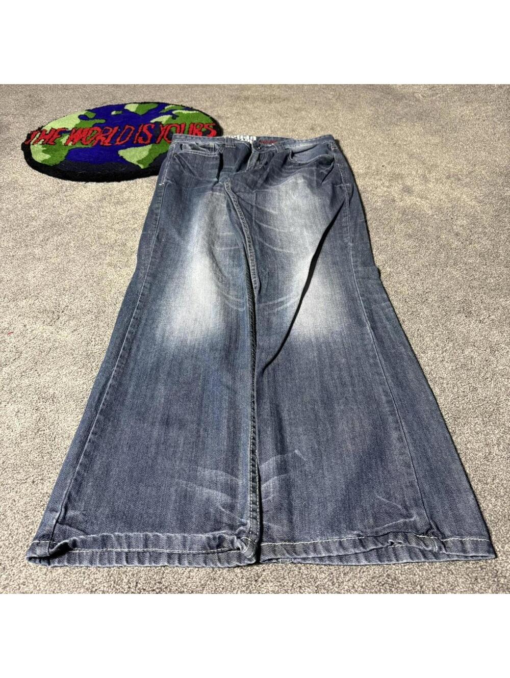 y2k vintage 2000’s denim loose boot jeans